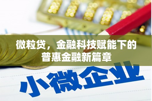 佳木斯微粒贷，金融科技赋能下的普惠金融新篇章