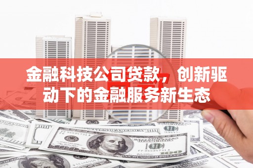 佳木斯金融科技公司贷款，创新驱动下的金融服务新生态