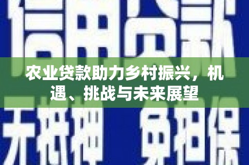 佳木斯农业贷款助力乡村振兴，机遇、挑战与未来展望