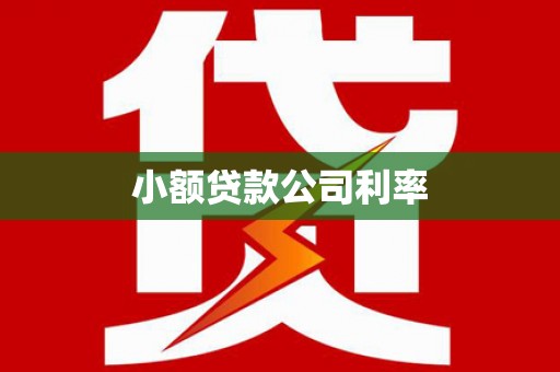 佳木斯小额贷款公司利率