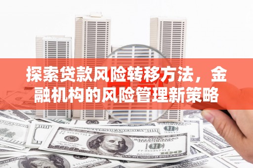 佳木斯探索贷款风险转移方法，金融机构的风险管理新策略