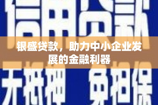 佳木斯银盛贷款，助力中小企业发展的金融利器