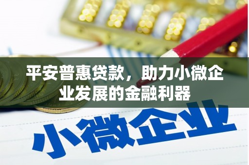 佳木斯平安普惠贷款，助力小微企业发展的金融利器