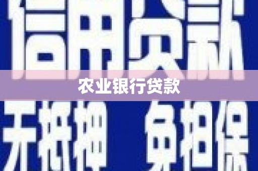 佳木斯农业银行贷款