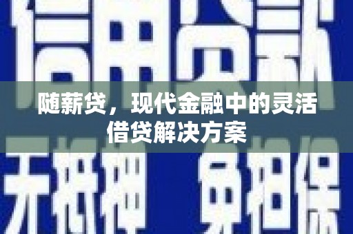 佳木斯随薪贷，现代金融中的灵活借贷解决方案
