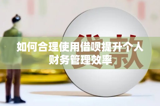 佳木斯如何合理使用借呗提升个人财务管理效率