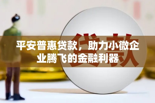 佳木斯平安普惠贷款，助力小微企业腾飞的金融利器