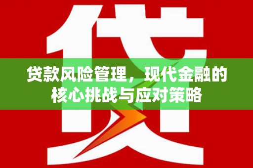 佳木斯贷款风险管理，现代金融的核心挑战与应对策略