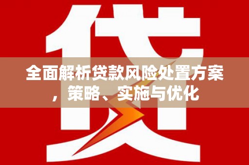 佳木斯全面解析贷款风险处置方案，策略、实施与优化