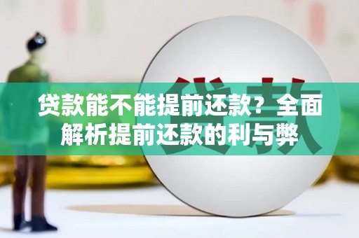 佳木斯贷款能不能提前还款？全面解析提前还款的利与弊
