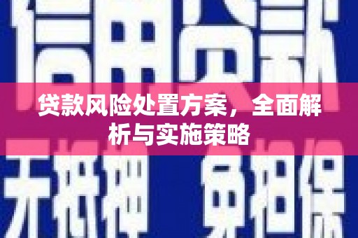 佳木斯贷款风险处置方案，全面解析与实施策略